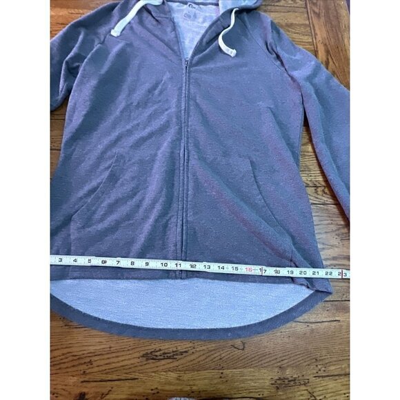 ZYIA Active Full Zip Hoodie Gray Sweatshirt Jacket L P8. - Picture 8 of 8